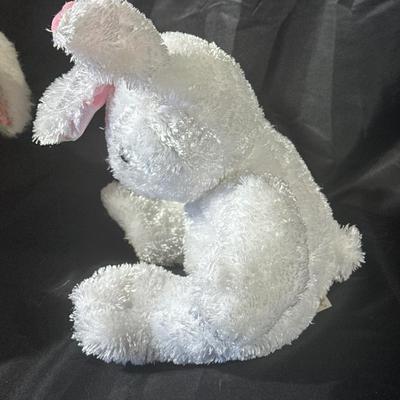 Lot of 3 Vintage Bunny Stuffed Animals including Ms Noah