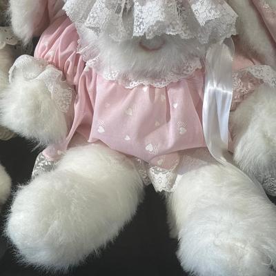 Lot of 3 Vintage Bunny Stuffed Animals including Ms Noah