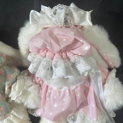 Lot of 3 Vintage Bunny Stuffed Animals including Ms Noah