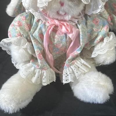 Lot of 3 Vintage Bunny Stuffed Animals including Ms Noah