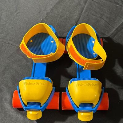 Lot of Vintage Fisher Price Toys including Roller Skates!