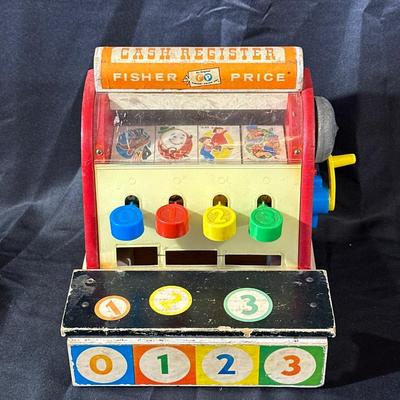 Lot of Vintage Fisher Price Toys including Roller Skates!