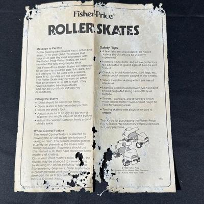 Lot of Vintage Fisher Price Toys including Roller Skates!