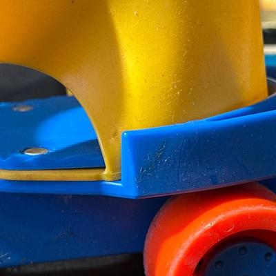 Lot of Vintage Fisher Price Toys including Roller Skates!