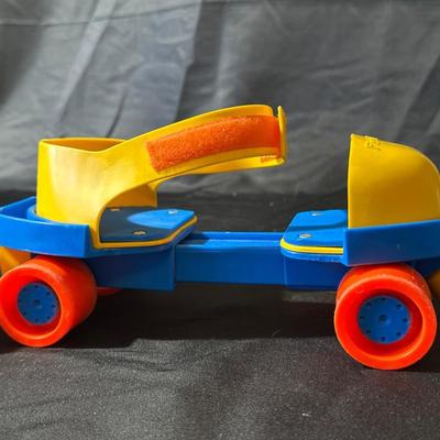Lot of Vintage Fisher Price Toys including Roller Skates!