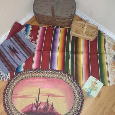 PICNIC BASKET & SW THEMED RUGS
