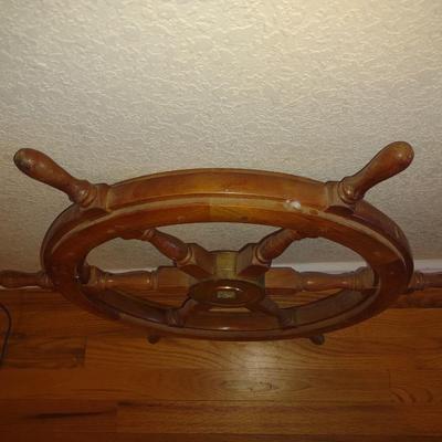 MARITIME WOODEN WHEEL