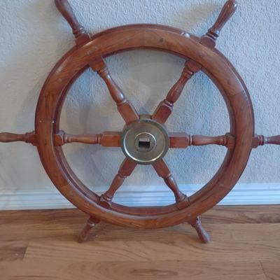 MARITIME WOODEN WHEEL