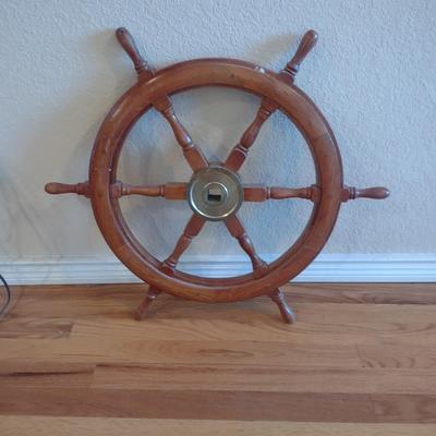MARITIME WOODEN WHEEL