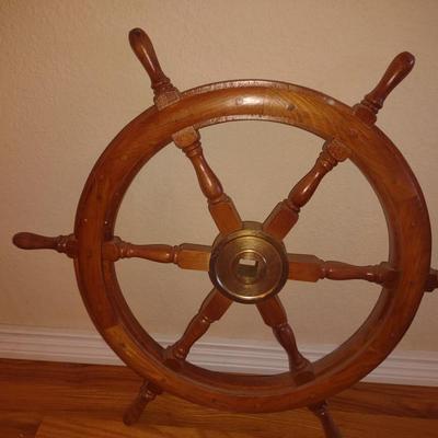 MARITIME WOODEN WHEEL