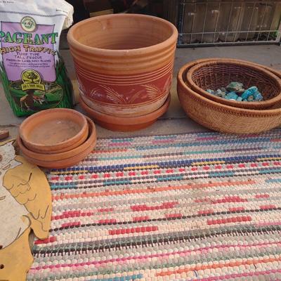 YARD DECOR, FLOWER POTS, DRIFTWOOD, UNIQUE BLUE ROCKS