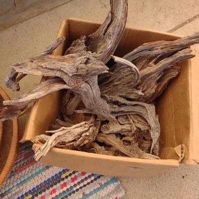 YARD DECOR, FLOWER POTS, DRIFTWOOD, UNIQUE BLUE ROCKS