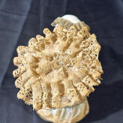 Lot of 3 Vintage Figurines, Two with handmade umbrellas