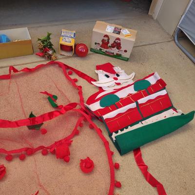 SHEER APRONS, HANGING SANTA, STAINED GLASS CANDLE HOLDER AND MORE