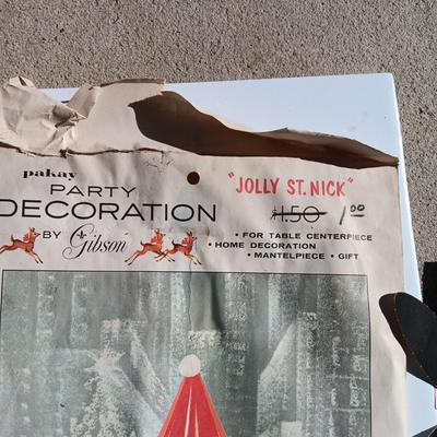 VINTAGE JOLLY SAINT NICK PARTY DECORATION AND CHRISTMAS STENCILS CHRISTMAS STENCILS
