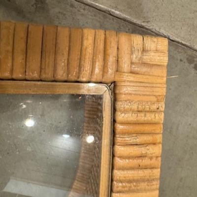 Two Wicker End Tables