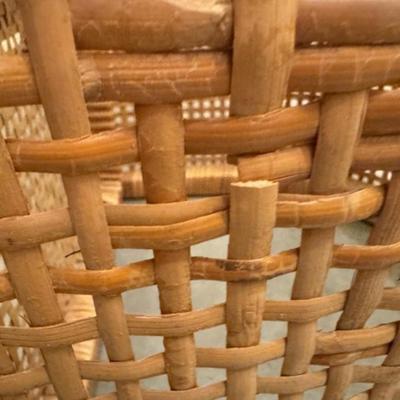 Two Wicker End Tables