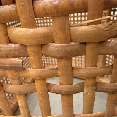 Two Wicker End Tables