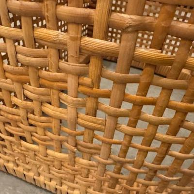 Two Wicker End Tables