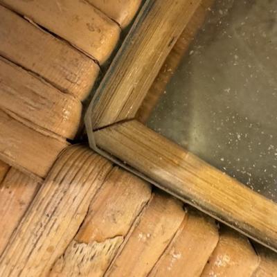 Two Wicker End Tables