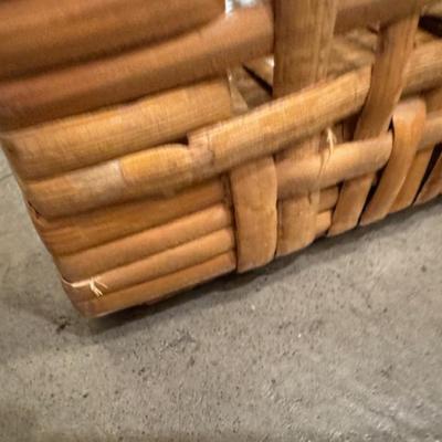 Two Wicker End Tables