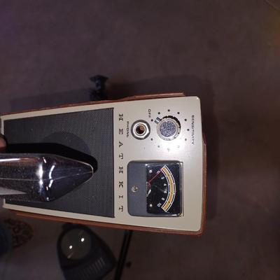 HEATHKIT METAL DETECTOR, PORTABLE SPACE HEATER, LIGHT W/ MAGNIFYING GLASS