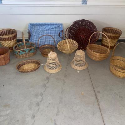 A VARIETY OF WICKER BASKETS