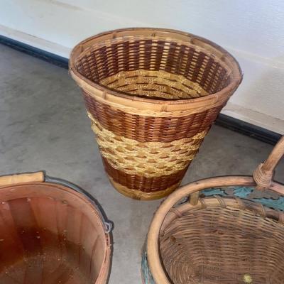A VARIETY OF WICKER BASKETS