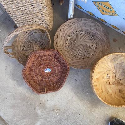LARGE MACRAMÉ, COLORFUL, CORN, WICKER BASKET’S, AND WOODSY FOLIAGE