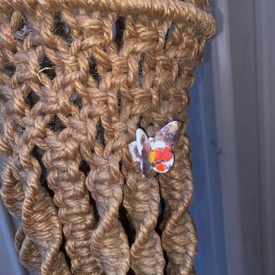 LARGE MACRAMÉ, COLORFUL, CORN, WICKER BASKET’S, AND WOODSY FOLIAGE
