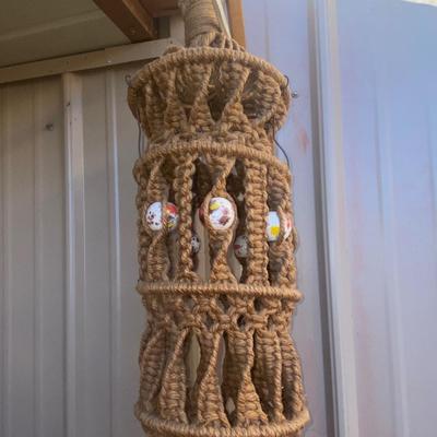 LARGE MACRAMÉ, COLORFUL, CORN, WICKER BASKET’S, AND WOODSY FOLIAGE