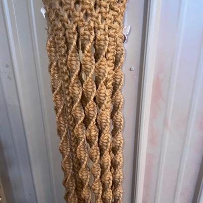 LARGE MACRAMÉ, COLORFUL, CORN, WICKER BASKET’S, AND WOODSY FOLIAGE