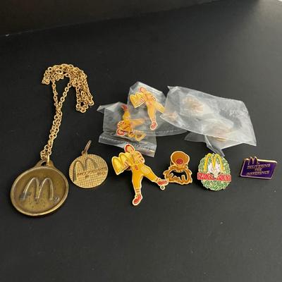 LOT 5: All Things Ronald McDonald Featuring Ronald McDonald Graphic Tee Shirt, Back to School Book Covers, Pencils, Miniature Dolls and...