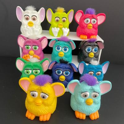 LOT 6: Disney Furby Toys from McDonald’s Happy Meals in 1998-1999.