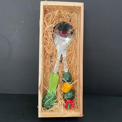 LOT 15: Fluted Glass Chip & Dip Set, Glass Serving Bowl & Salad Bowls, Copper Potpourri Pot, Six (6) Longchamp Wine Glasses and a...