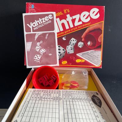 LOT 23: Vintage Kingsway Florentine Chess Set Featuring Replicas of 11th Century Figures, New Bingo, Scrabble, Scribbage & Yahtzee