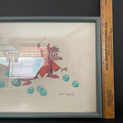 LOT 25: Vintage Cinderella and Cinderella II VHS Tapes with a Collector’s Edition Reproduction of an Animation Sketch from Cinderella...