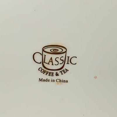 LOT 31: Classic Coffee and Tea Rainbow of Roses Cups, Saucers and Cookie Plates All in Oringinal Round Boxes