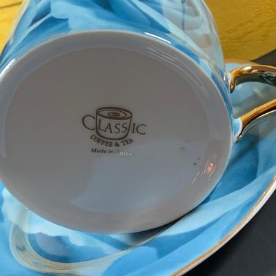 LOT 31: Classic Coffee and Tea Rainbow of Roses Cups, Saucers and Cookie Plates All in Oringinal Round Boxes