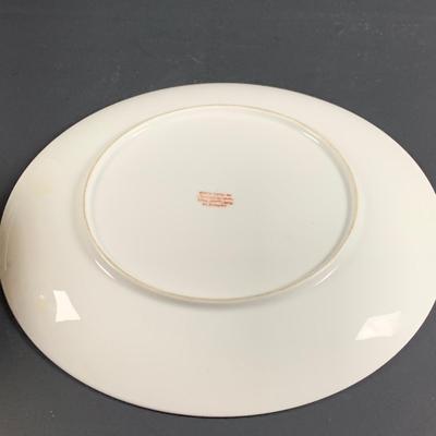 LOT 33: Japanese Porcelain Ware Hand Decorated Bowl, Dish and Soup Spoon