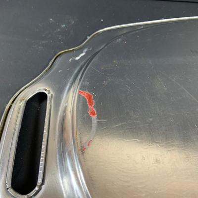 LOT40: Vintage Metal Electric Coffe Perulator Serving Set with Sugar Bowl and Creamer and Tray