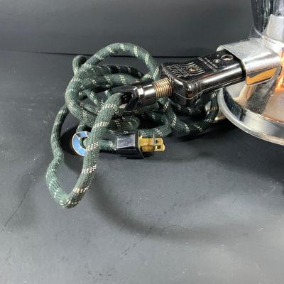 LOT40: Vintage Metal Electric Coffe Perulator Serving Set with Sugar Bowl and Creamer and Tray