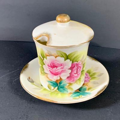 LOT 41: Victorian Collection Featuring Gold Rimmed French Garden Dinner Plate and Cookie Plates, Swans with Roses, Leaf Bowls by Lefton...