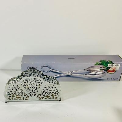 LOT 43: Collection of Crystal and Other Serving Essentials, Including a Crystal Pitcher, Salt and Pepper Shakes, Covered Butter Dish,...