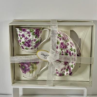 LOT 46: Garden Party Collections of Tea Pots and Cups, Floral Bowls, Platters and More Featuring Johann Haviland Gravey Bowl, Hall Green...