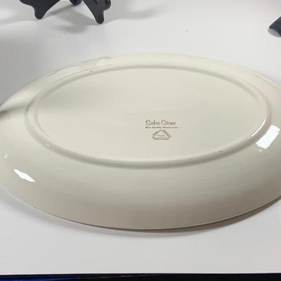 LOT 46: Garden Party Collections of Tea Pots and Cups, Floral Bowls, Platters and More Featuring Johann Haviland Gravey Bowl, Hall Green...