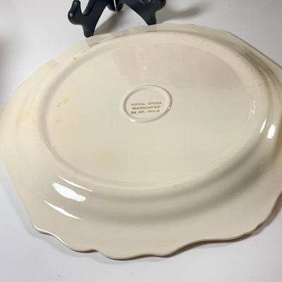 LOT 46: Garden Party Collections of Tea Pots and Cups, Floral Bowls, Platters and More Featuring Johann Haviland Gravey Bowl, Hall Green...