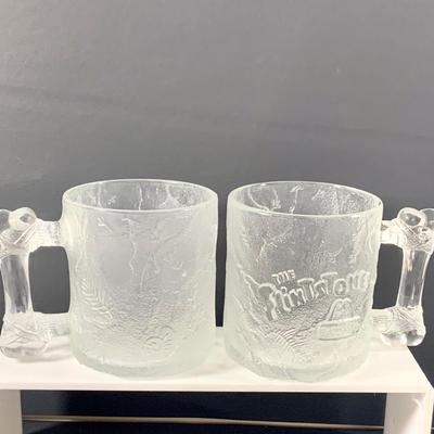 LOT 48: Collection of 6 McDonalds 1993 Flintstons Mugs and Vintage McDonalds Coffee Stir Sticks "McSpoon"