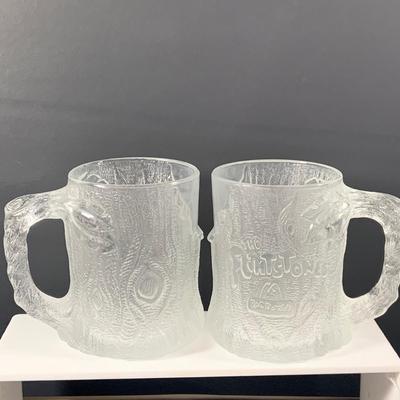 LOT 48: Collection of 6 McDonalds 1993 Flintstons Mugs and Vintage McDonalds Coffee Stir Sticks "McSpoon"