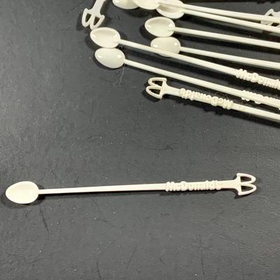 LOT 48: Collection of 6 McDonalds 1993 Flintstons Mugs and Vintage McDonalds Coffee Stir Sticks "McSpoon"